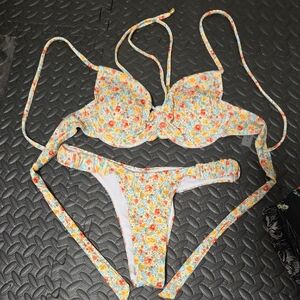 Unlisted Floral Bikini Set - Multicolor